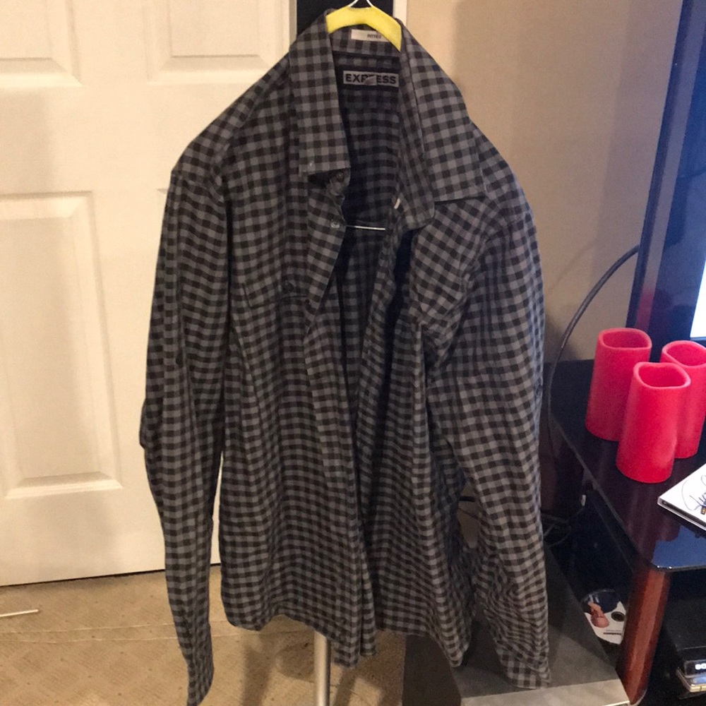 express fitted button down